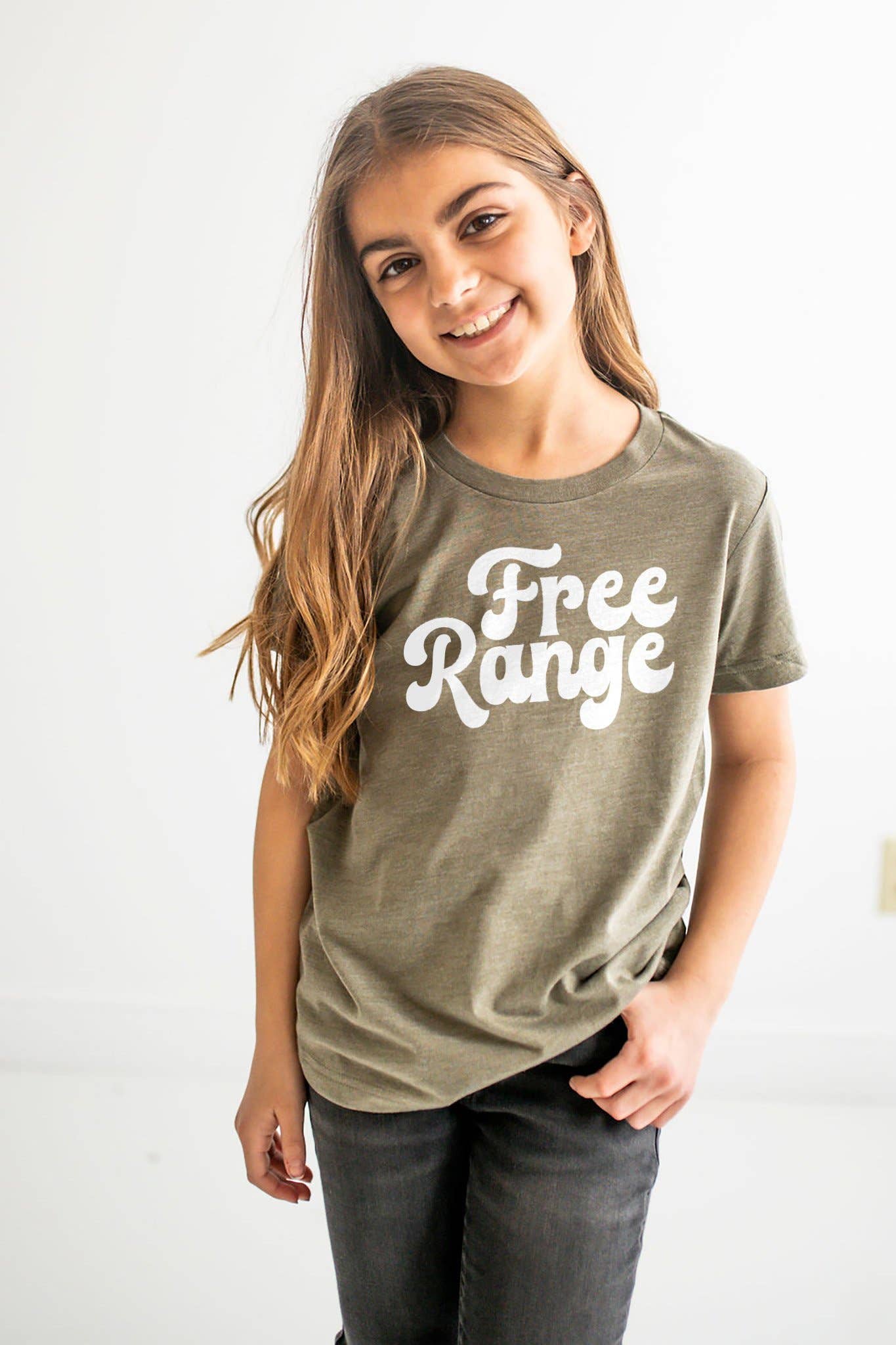 Free Range Kids T-shirt | Eco-Friendly Farm Graphic Tee