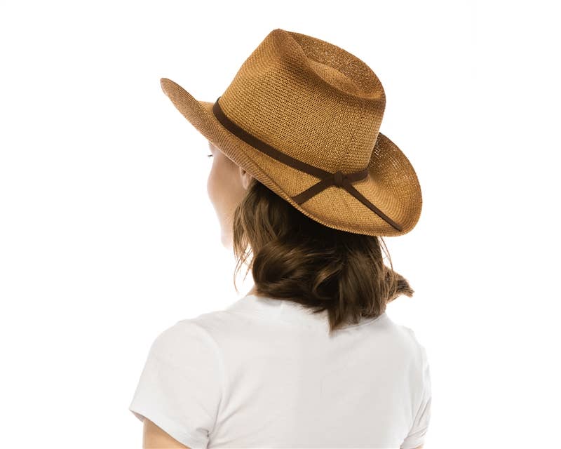 Starched Straw Cowboy Hat