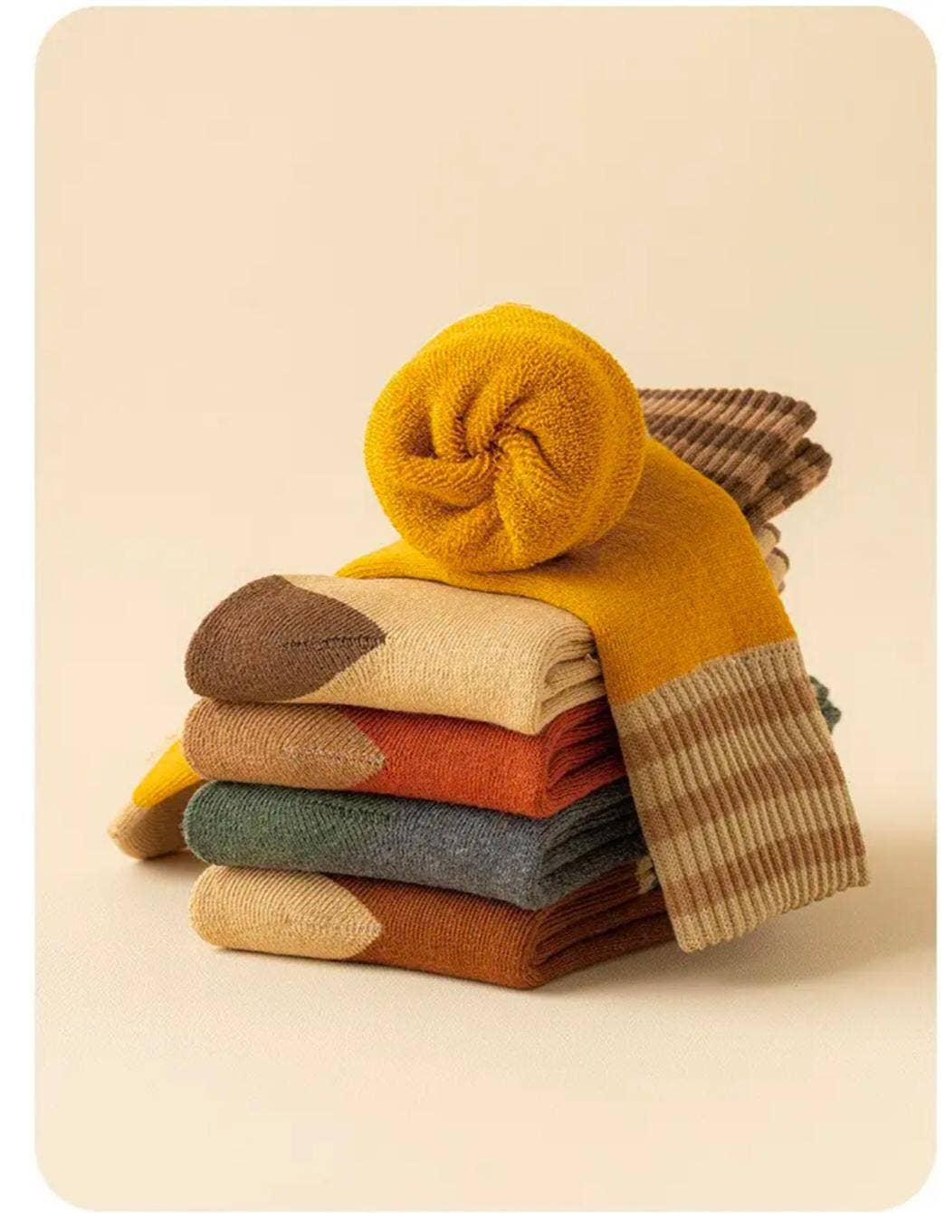 Warm Thick Terry Socks Mid-Tube Snow Socks
