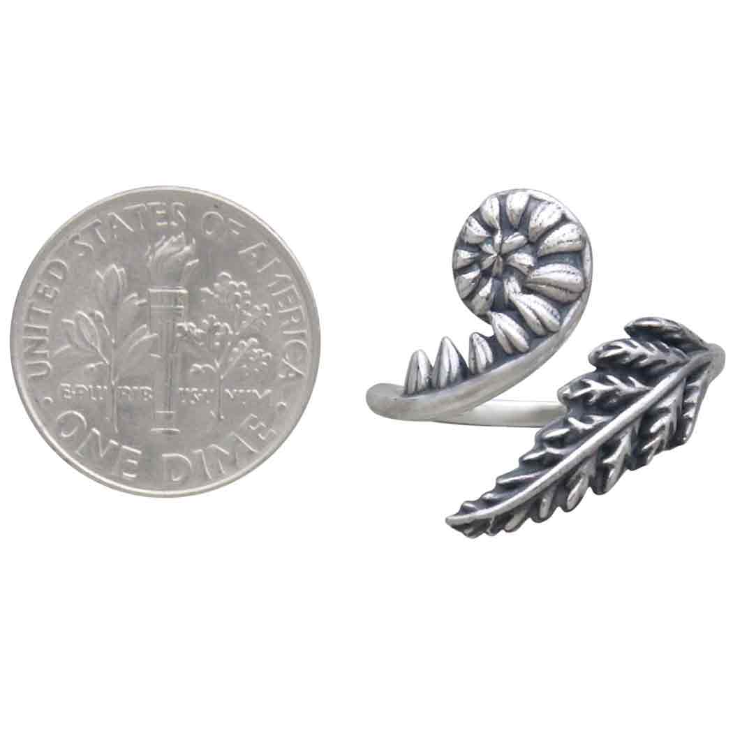 Sterling Silver Fern Ring