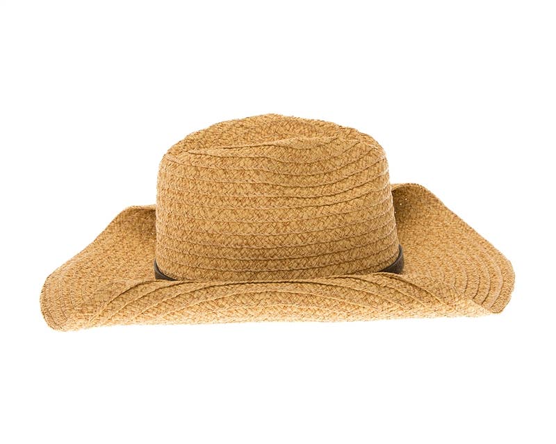 Straw Cowboy Hat w/ Western Belt