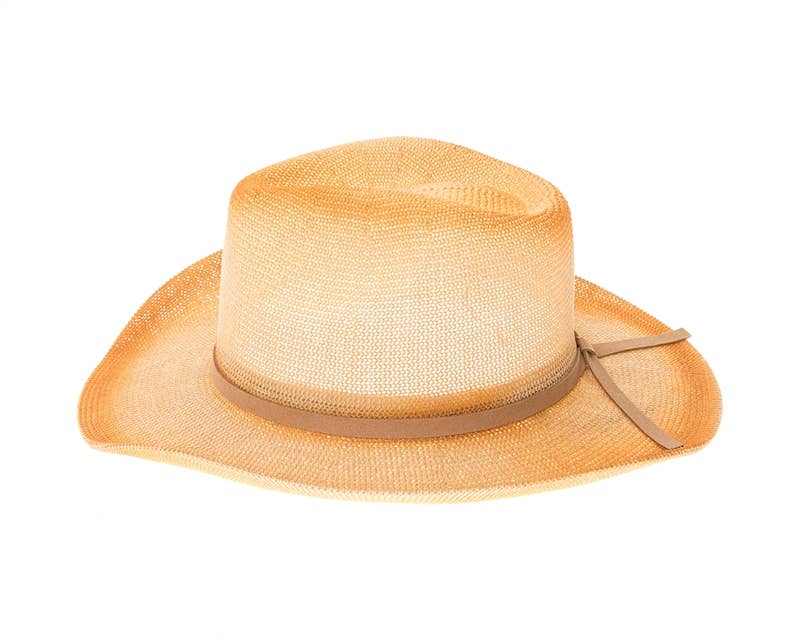 Starched Straw Cowboy Hat