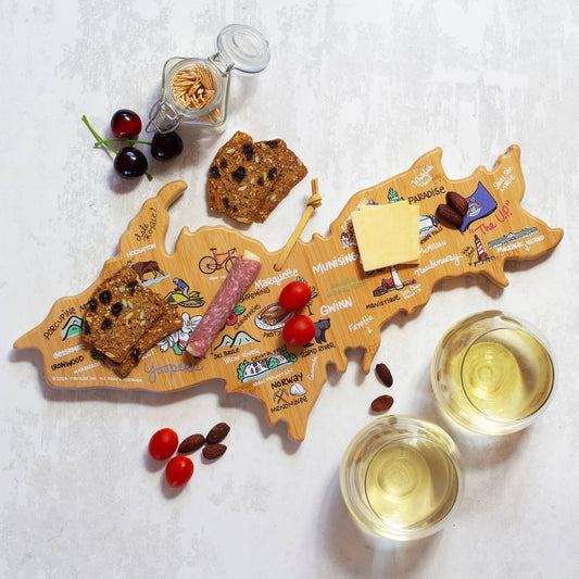 Michigan Upper Peninsula Cutting Board with Art by Fish Kiss