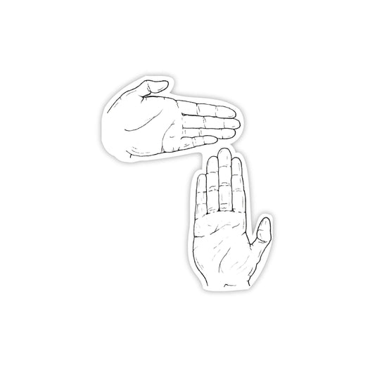 Michigan Hand Map Sticker