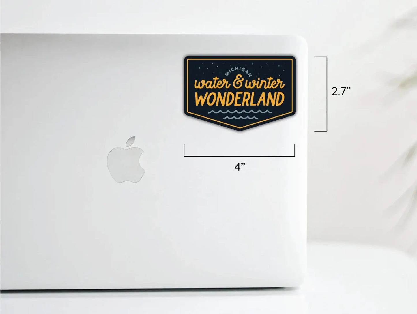 Michigan Water Winter Wonderland Waterproof Sticker