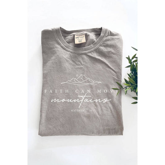 FAITH CAN MOVE MOUNTAINS MINERAL GRAPHIC TEE