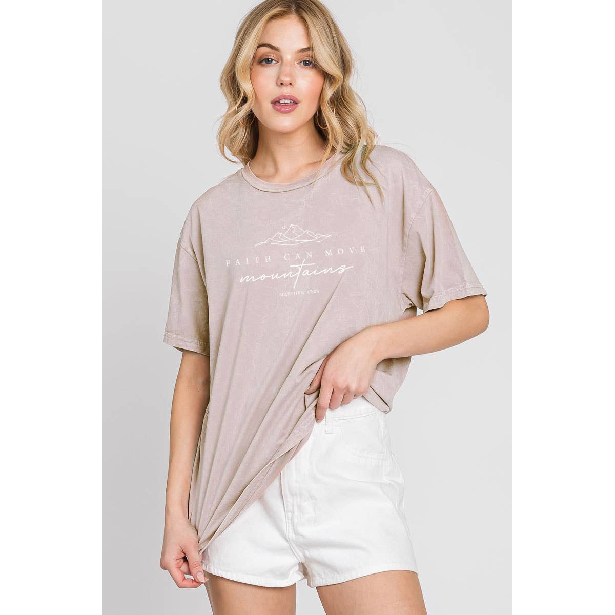 FAITH CAN MOVE MOUNTAINS MINERAL GRAPHIC TEE