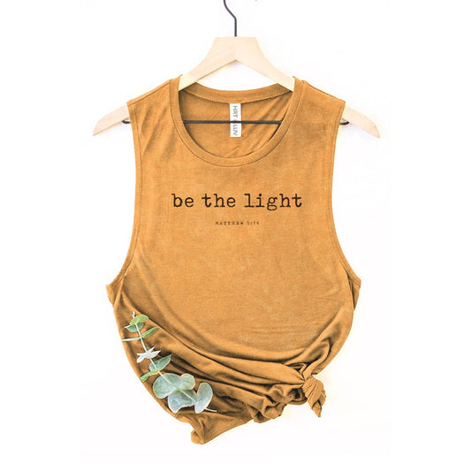 BE THE LIGHT GRAPHIC TANK TOP