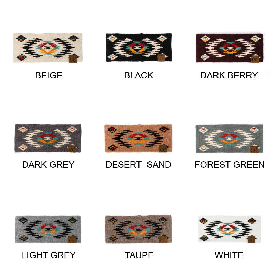 CC South Western Aztec Print Head Wrap