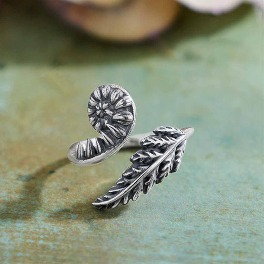 Sterling Silver Fern Ring