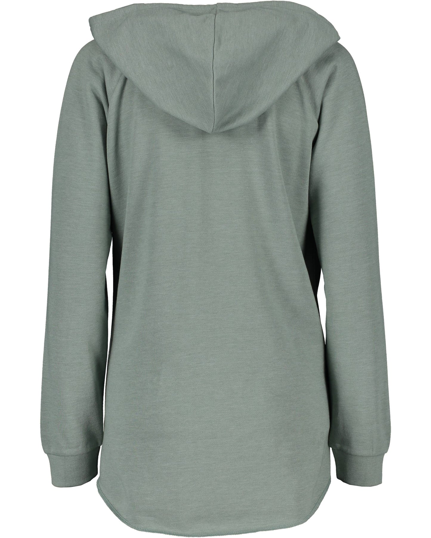 Sage Green Fleece V-Notch Beach Pullover Hood w/ Evergreens