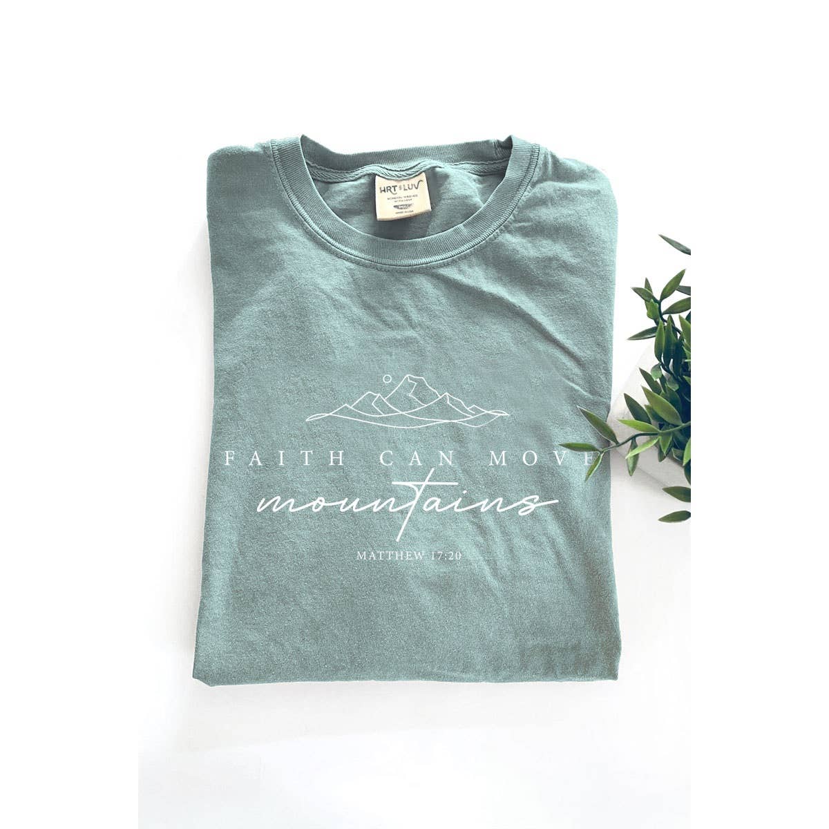 FAITH CAN MOVE MOUNTAINS MINERAL GRAPHIC TEE