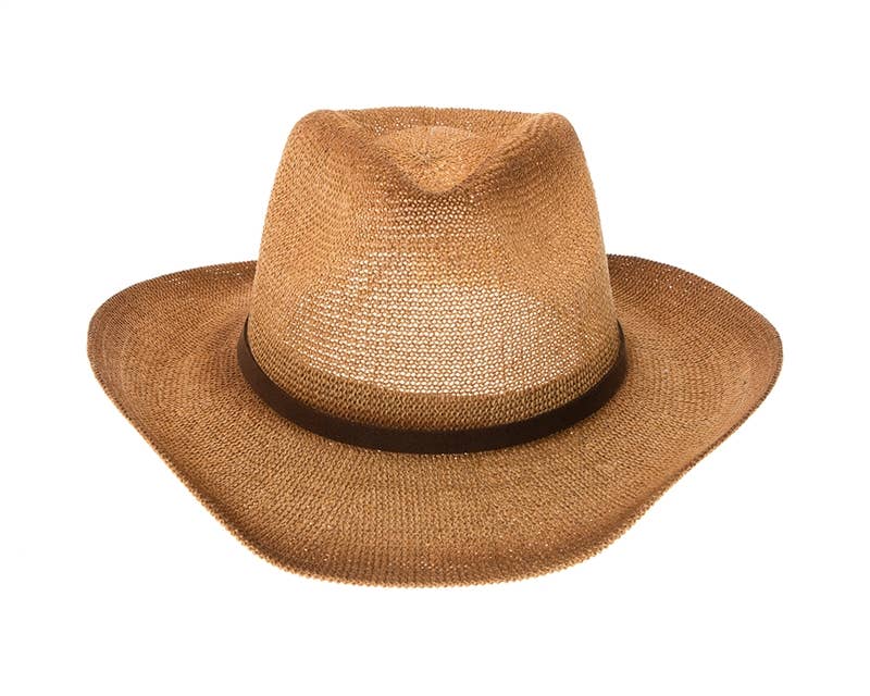 Starched Straw Cowboy Hat