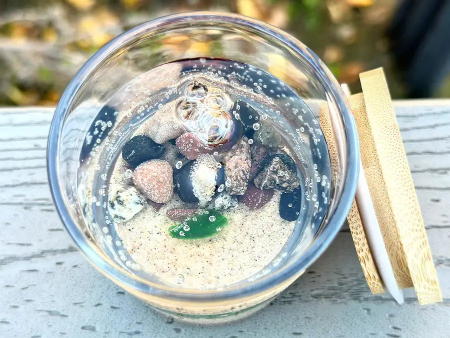 Beach Glass Gel Candle – Medium 6oz Wax