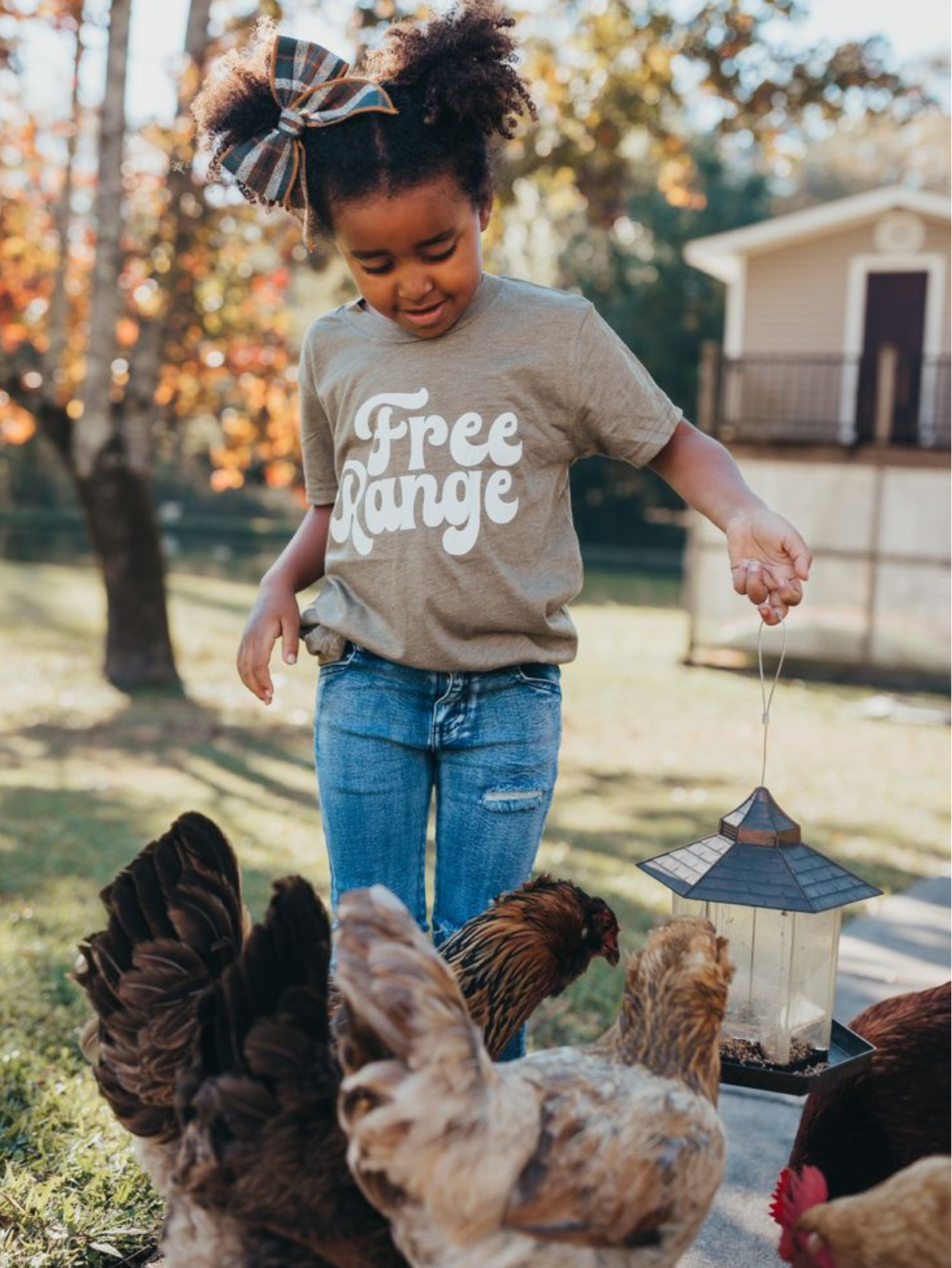 Free Range Kids T-shirt | Eco-Friendly Farm Graphic Tee