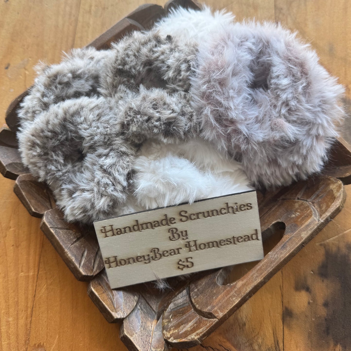 Faux Fur Scrunchie