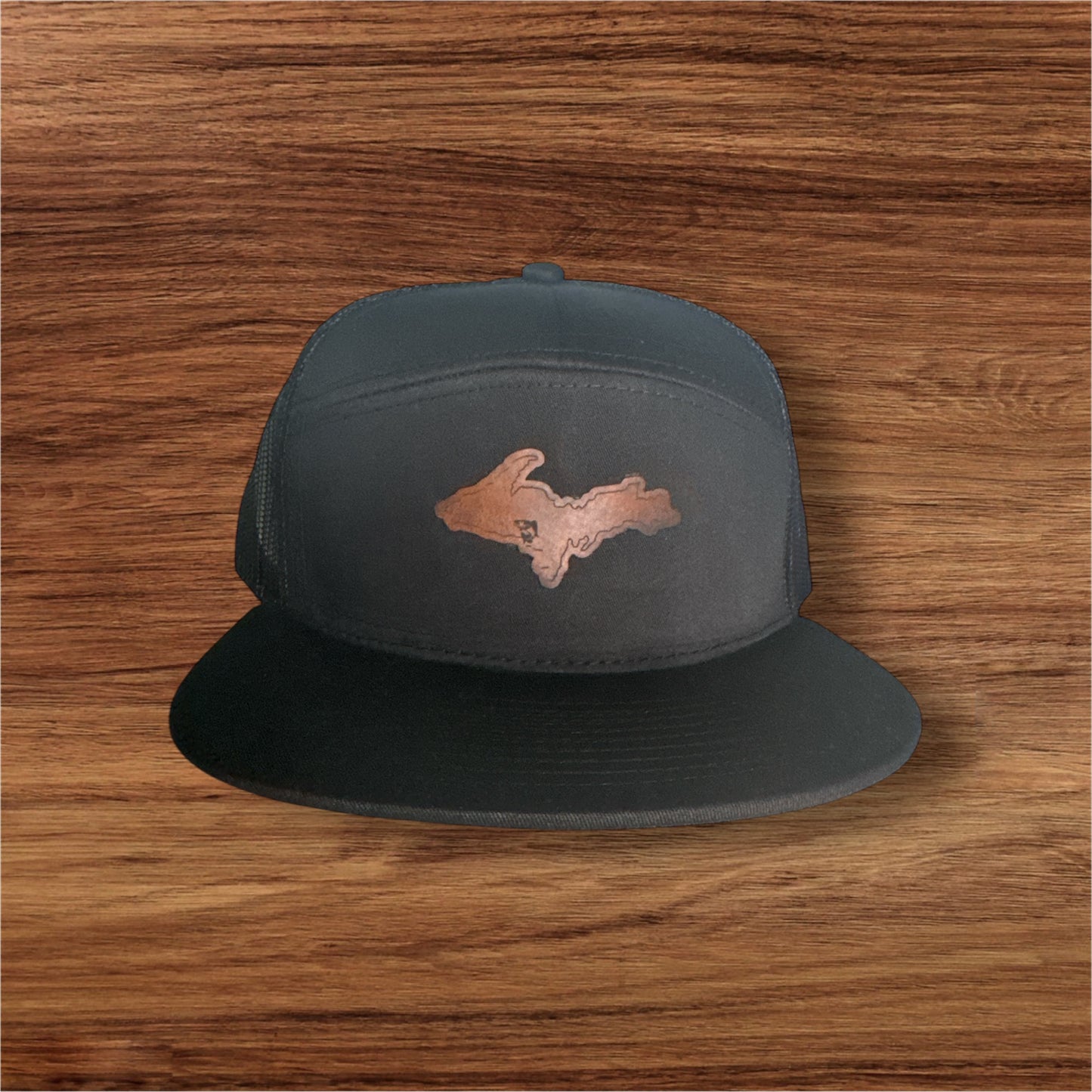 U.P w Iron County Trout 7 Panel Hat