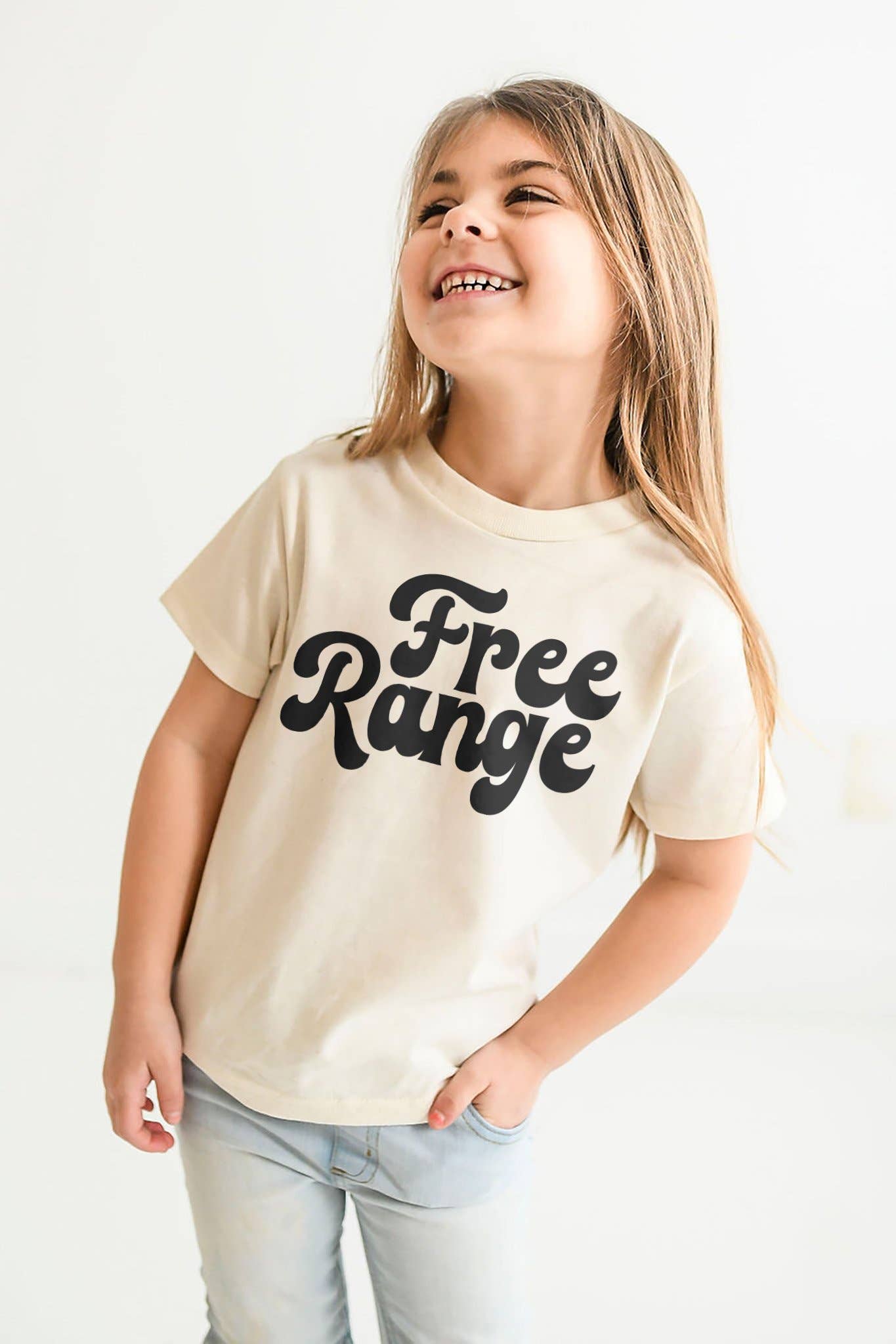 Free Range Kids T-shirt | Eco-Friendly Farm Graphic Tee