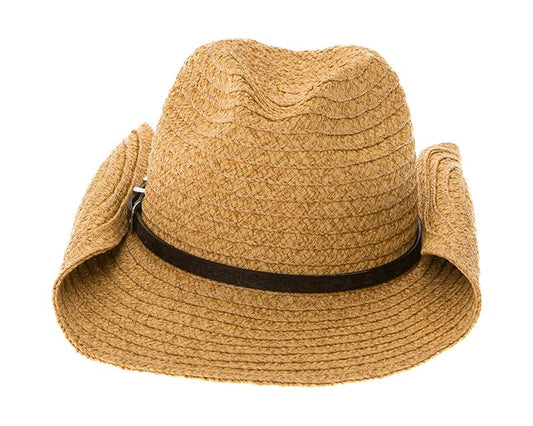 Straw Cowboy Hat w/ Western Belt