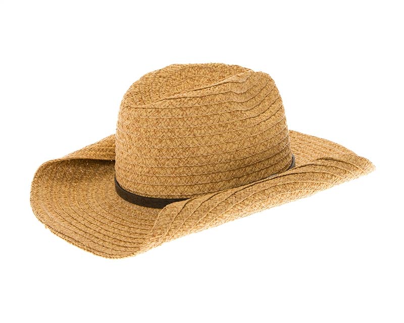 Straw Cowboy Hat w/ Western Belt