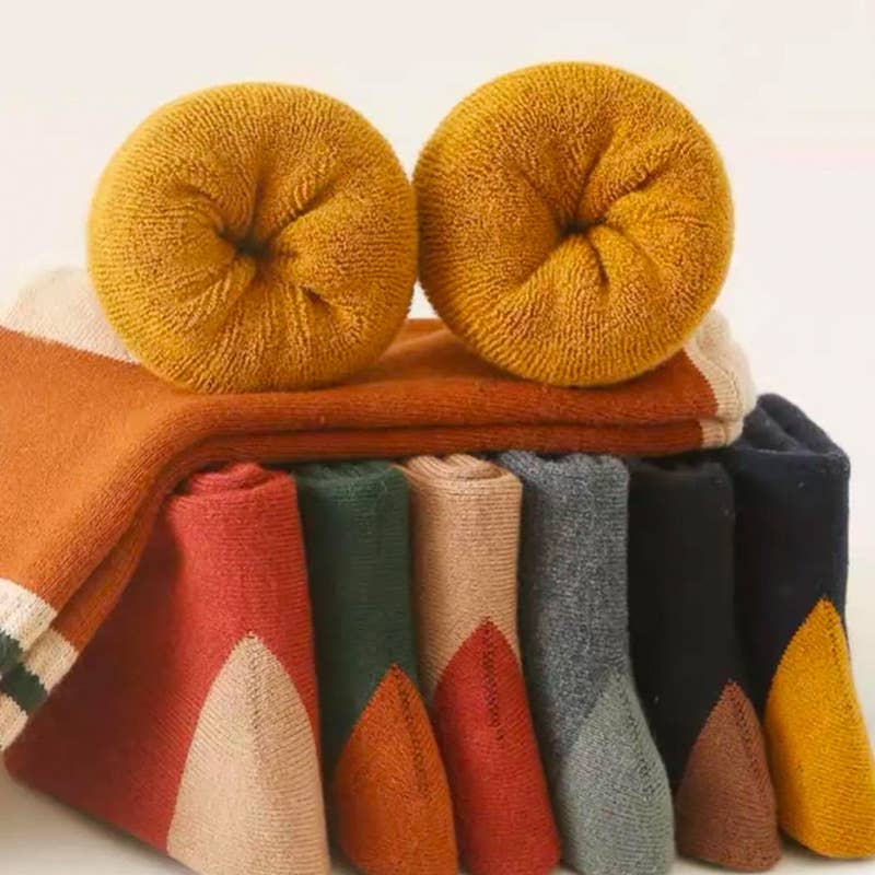Warm Thick Terry Socks Mid-Tube Snow Socks