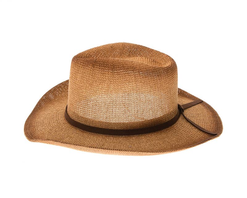 Starched Straw Cowboy Hat
