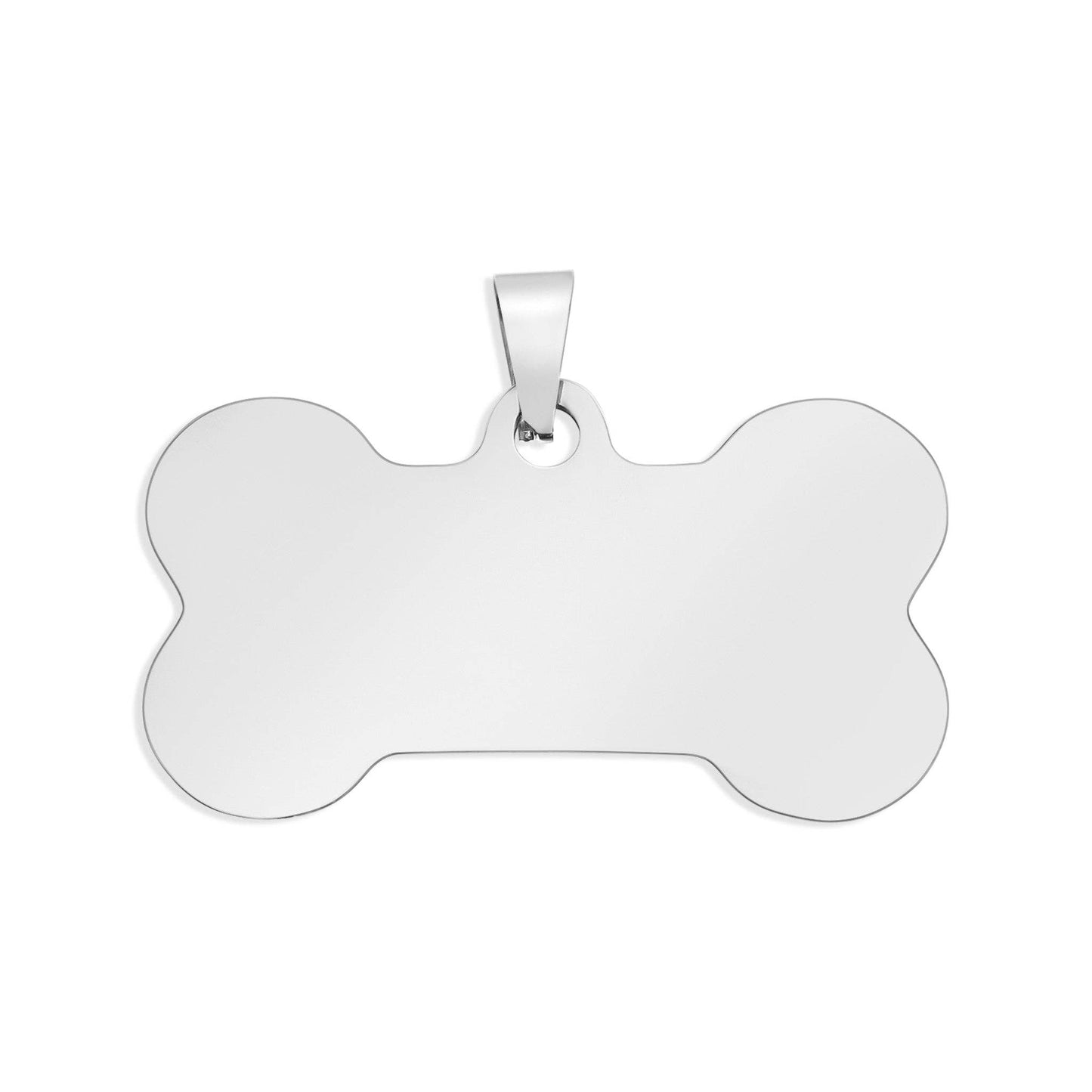 18K Gold PVD Stainless Steel Blank Dog Bone Pet Tag