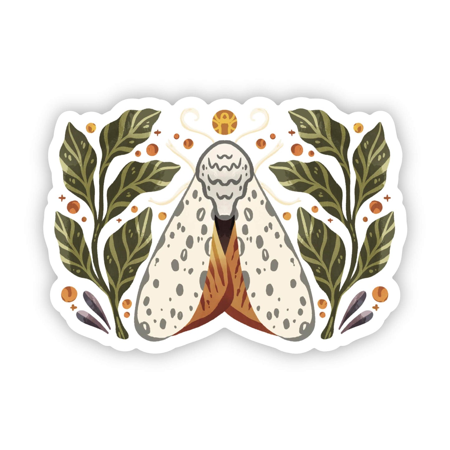 Moth and Botanicals Sticker