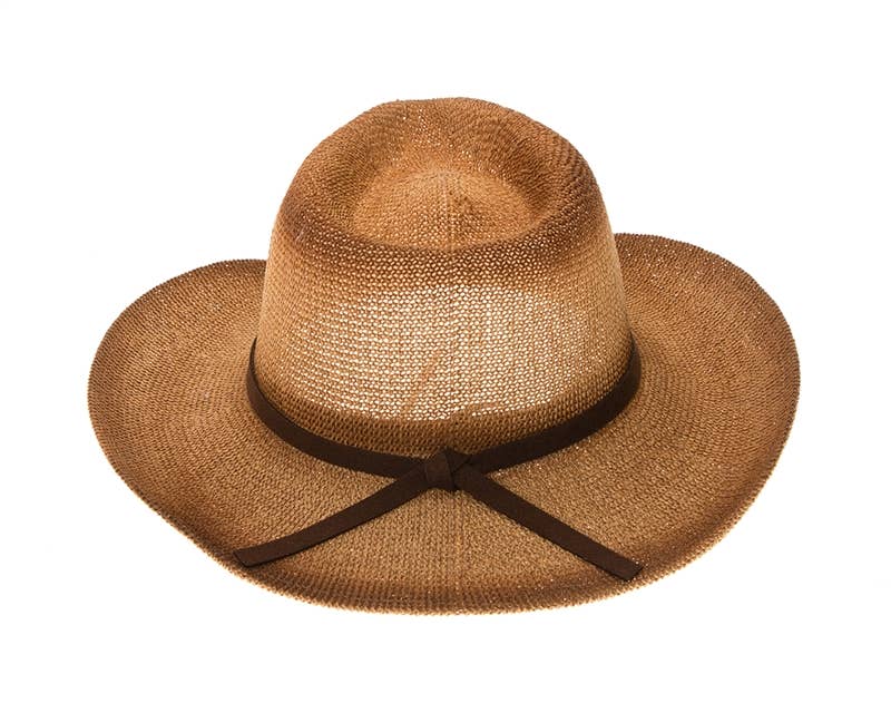 Starched Straw Cowboy Hat