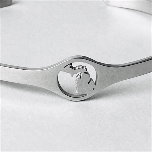 Michigan Cutout Bracelet, Adjustable