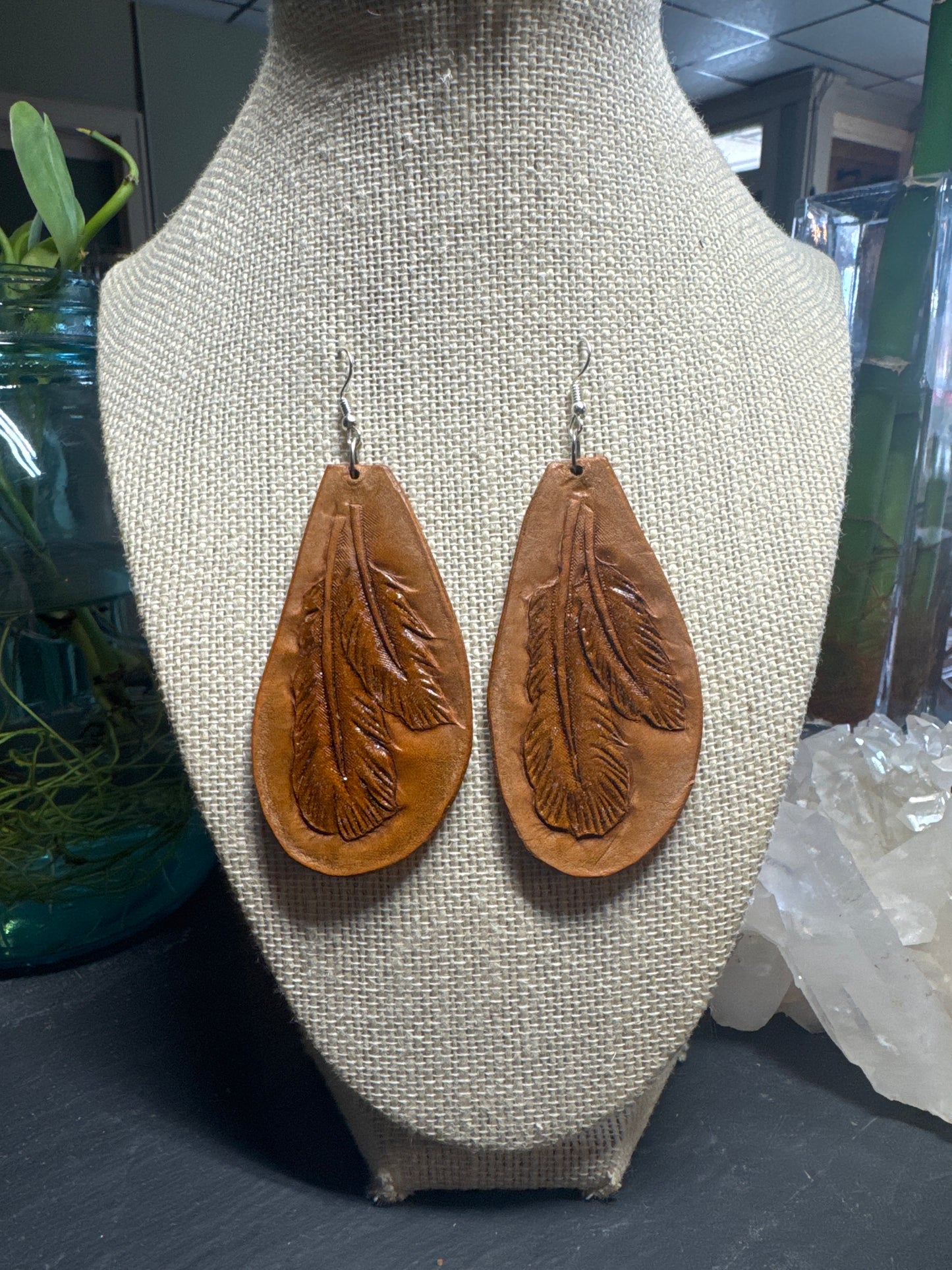 Hand Crafted Leather Earrings