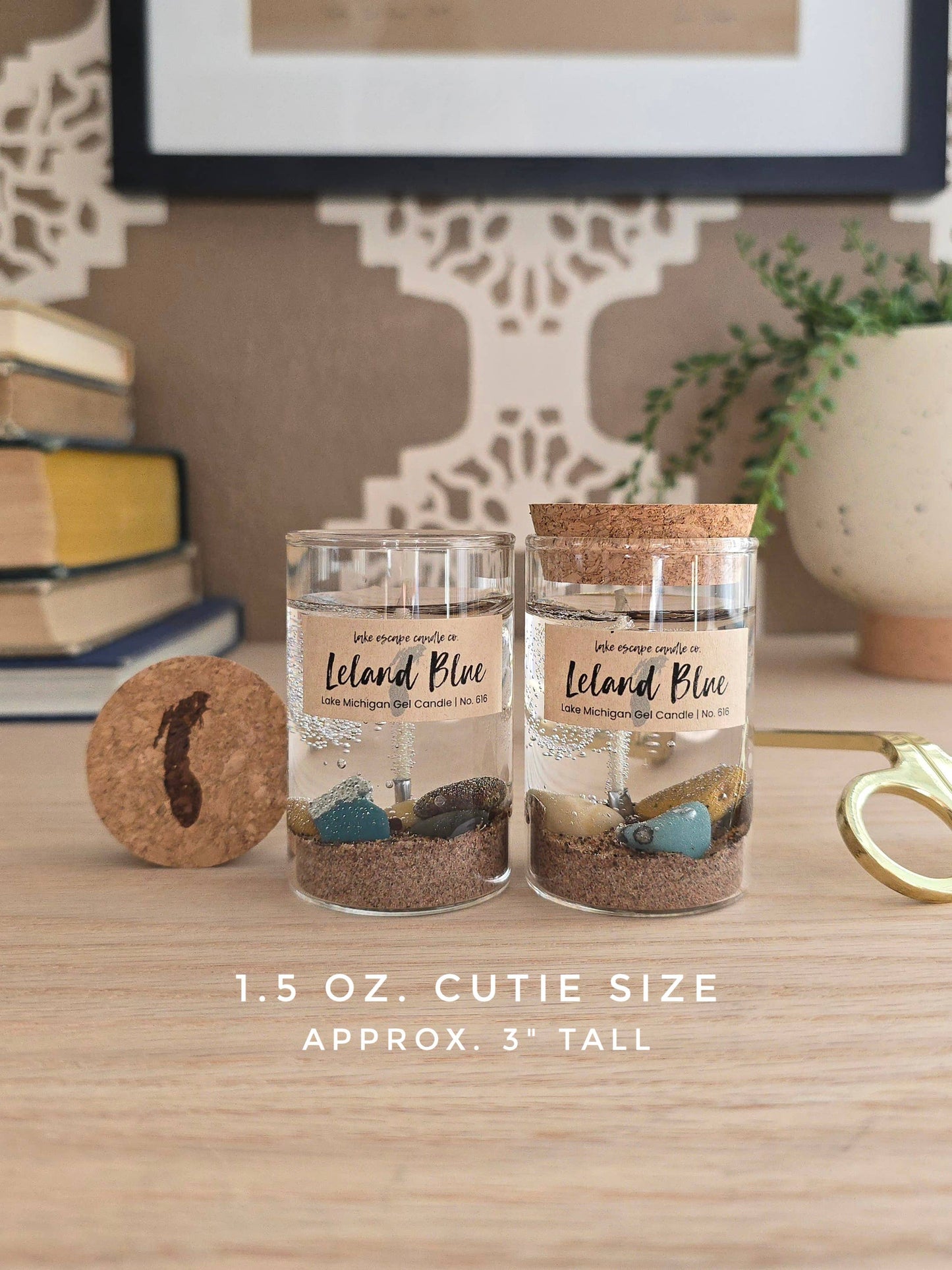 1.5 oz. Lake Michigan "Leland Blue" Gel Candle (Cutie Size)