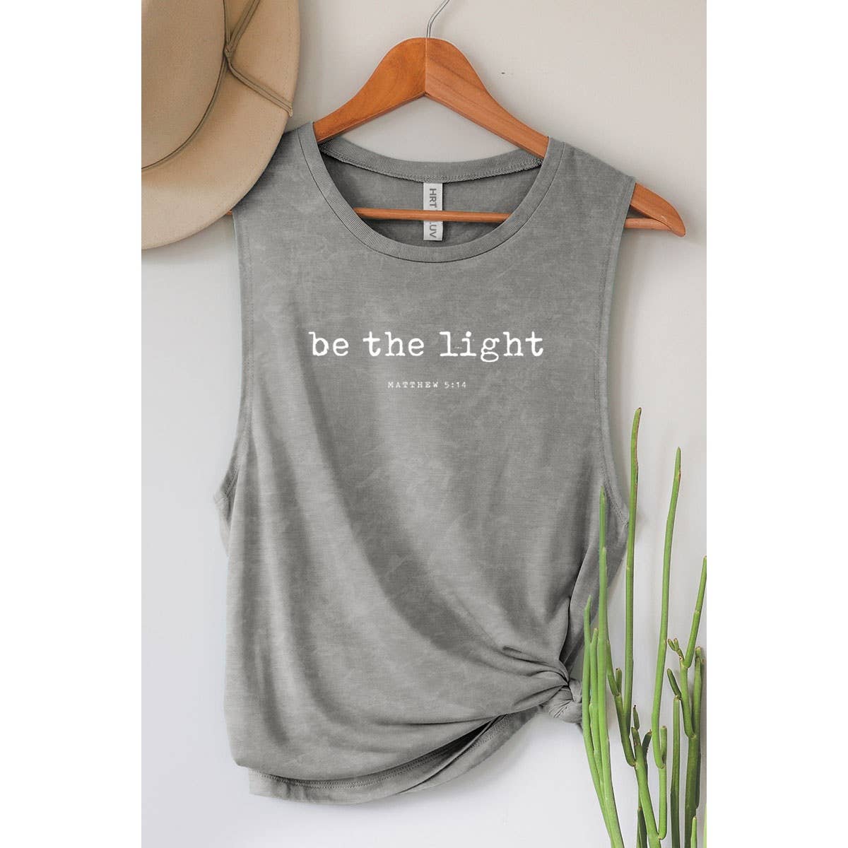 BE THE LIGHT GRAPHIC TANK TOP