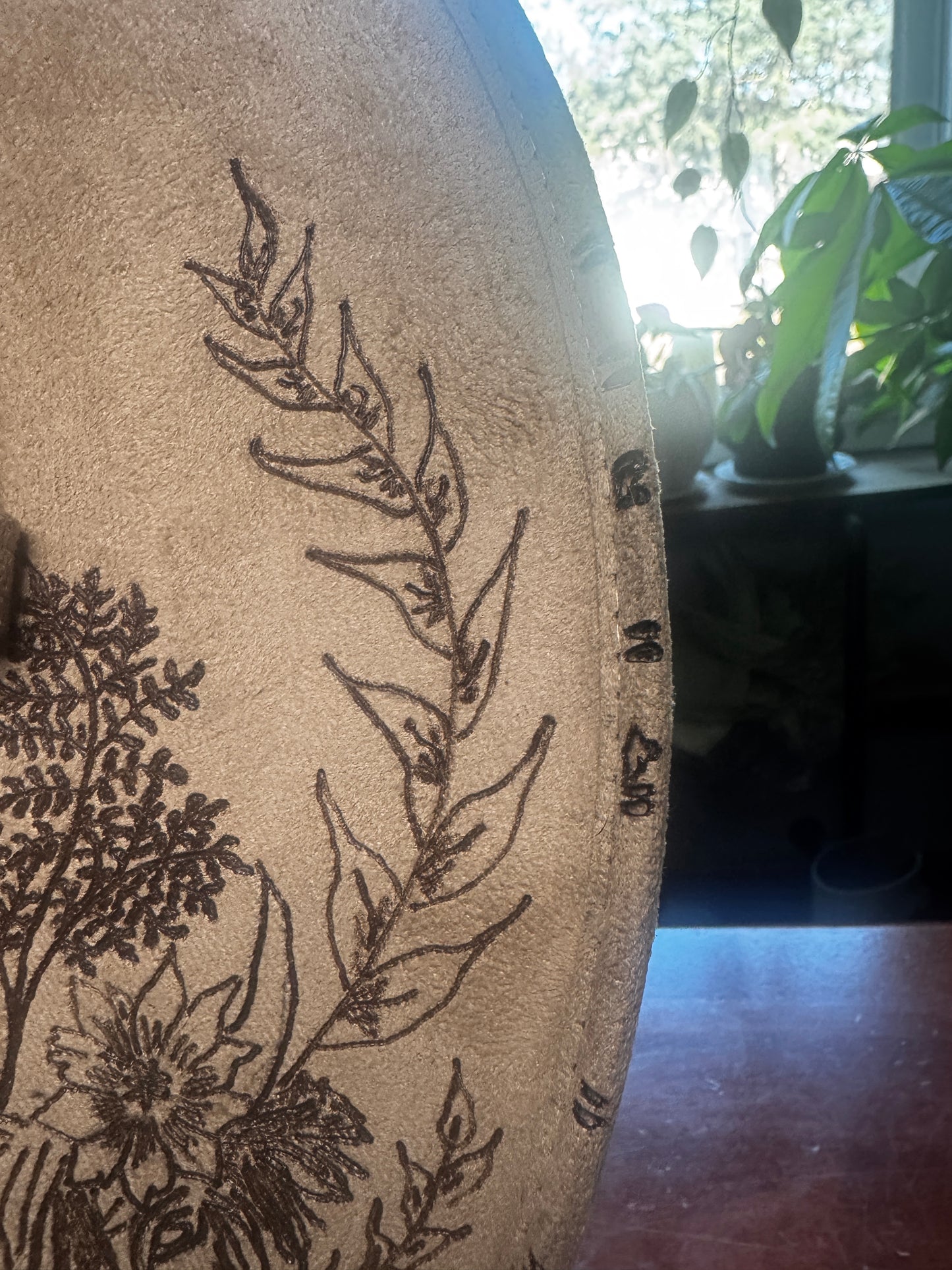 OOAK - Hand Burned Hat