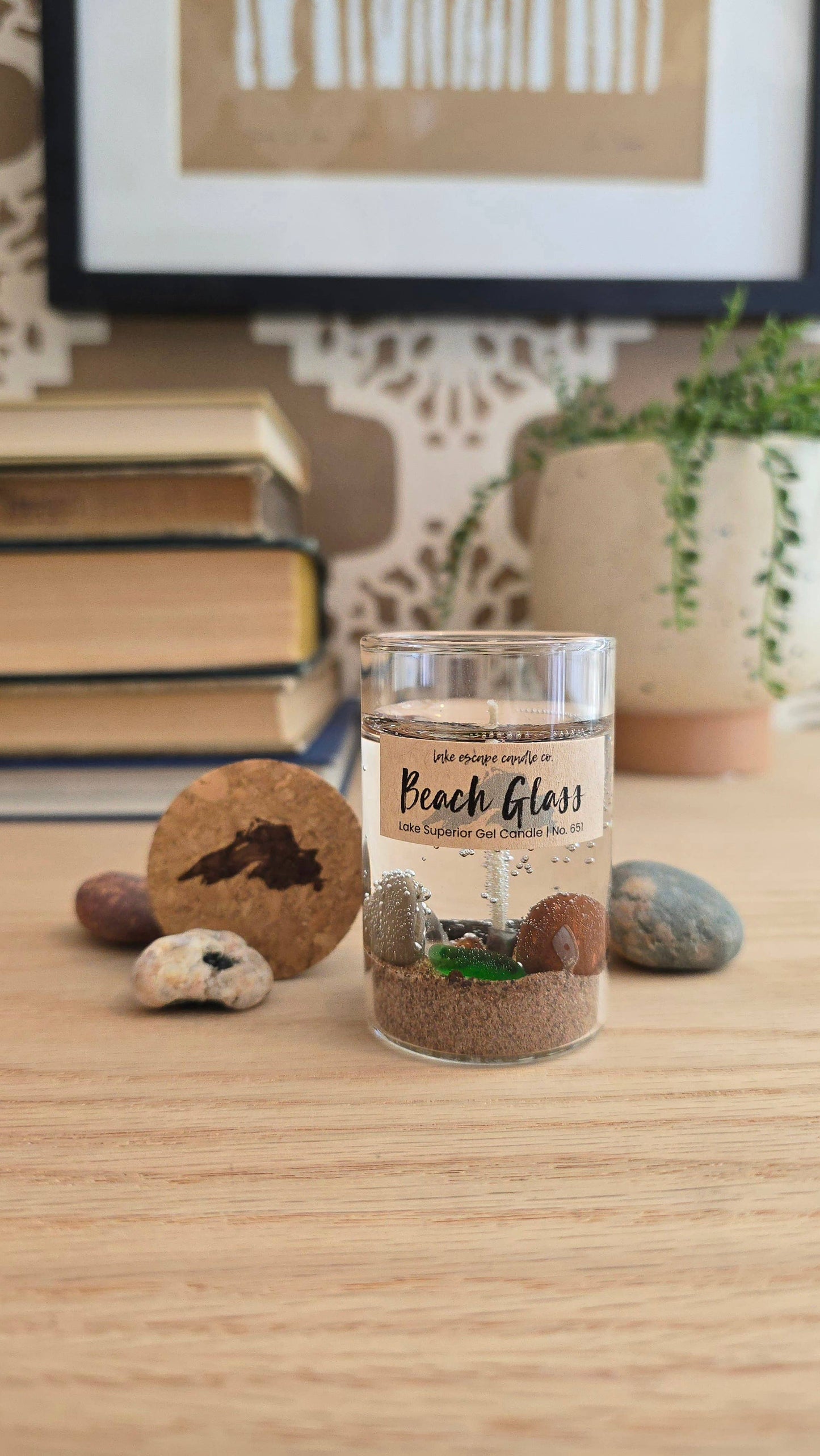 1.5 oz. Lake Superior "Beach Glass" Gel Candle (Cutie Size)