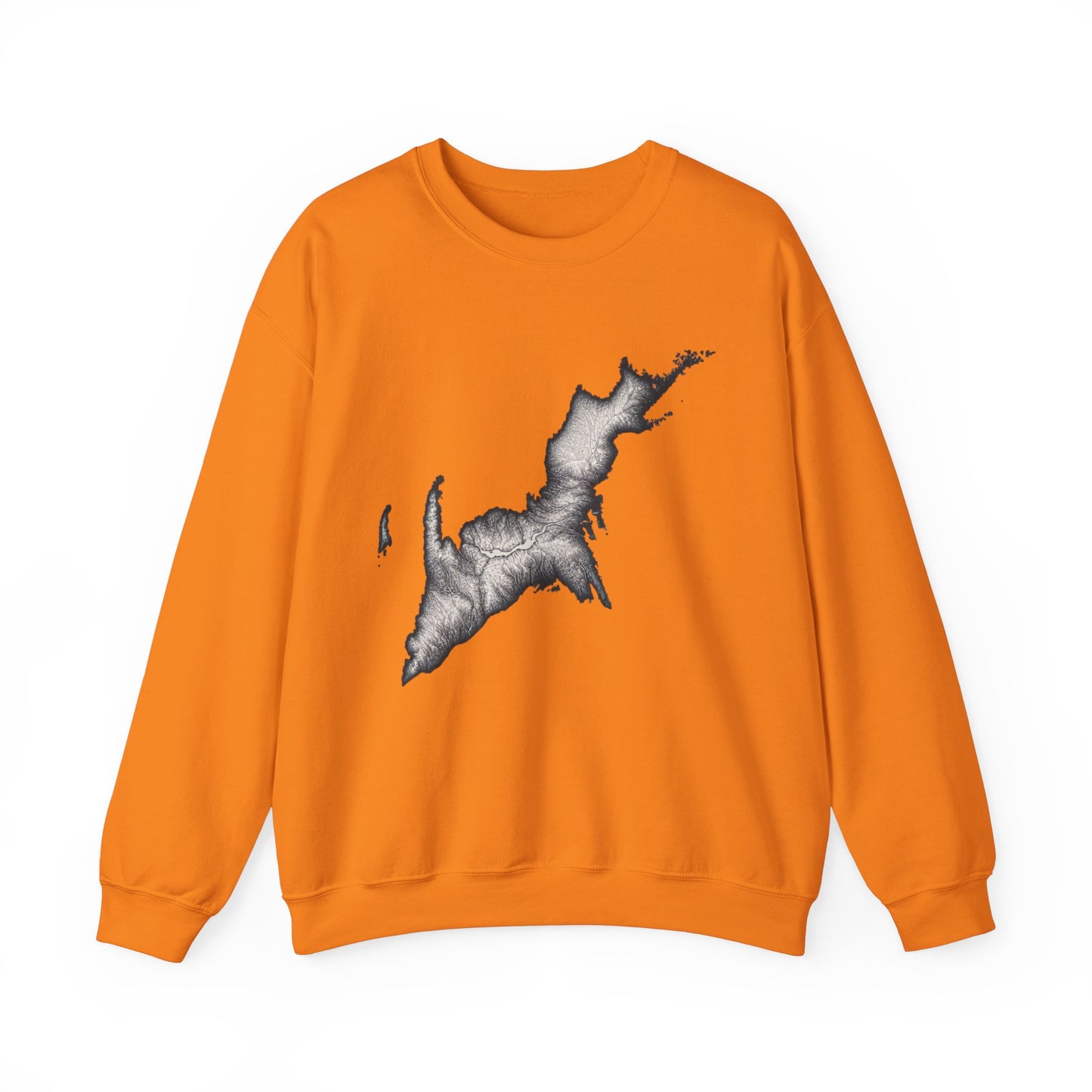 Cozy Map Design Crewneck Sweatshirt - Perfect for Outdoor Lovers
