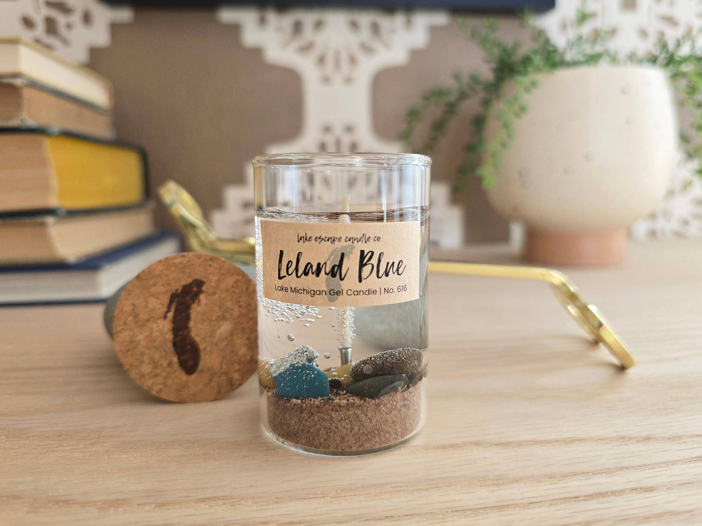1.5 oz. Lake Michigan "Leland Blue" Gel Candle (Cutie Size)