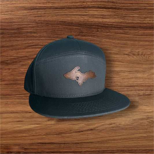 U.P w Iron County Trout 7 Panel Hat