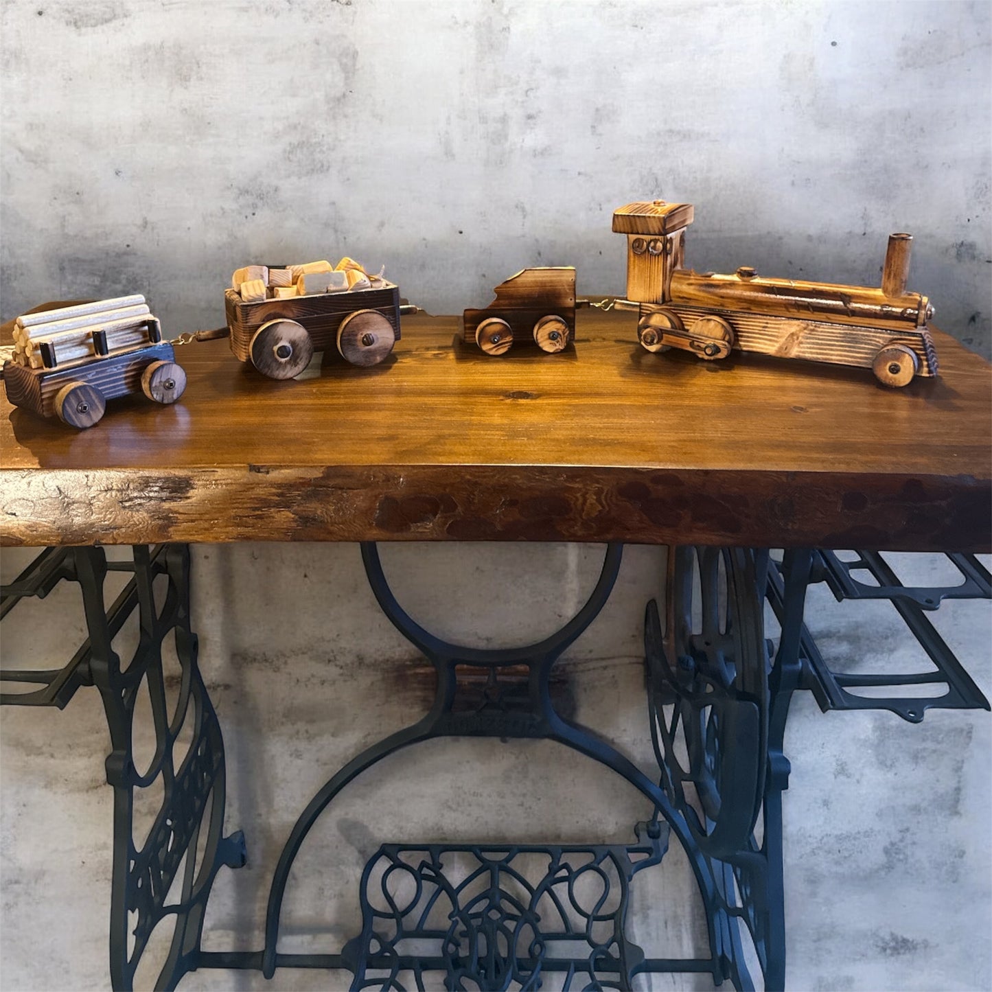 Handmade Wooden Locomotive Sets
