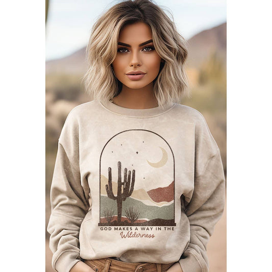 GOD MAKES A WAY  MINERAL GRAPHIC SWEATWHIRTS