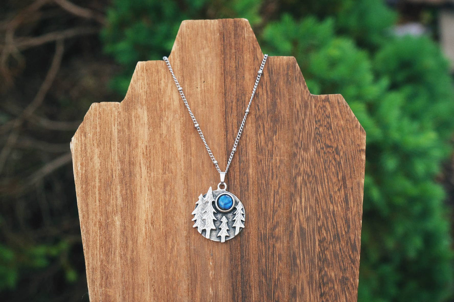 Forest Labradorite Pendant Necklace