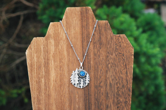 Forest Labradorite Pendant Necklace