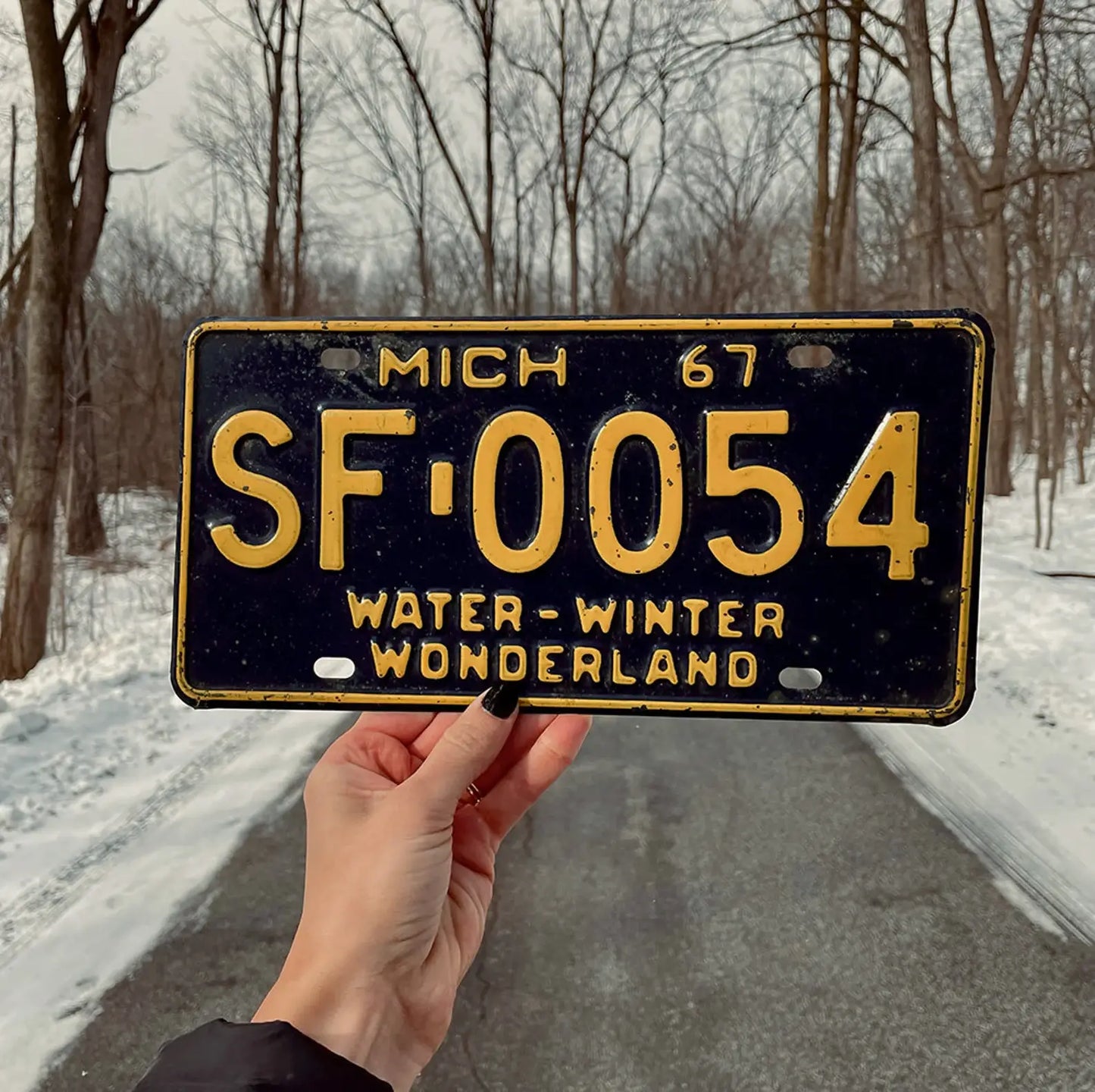 Michigan Water Winter Wonderland Waterproof Sticker