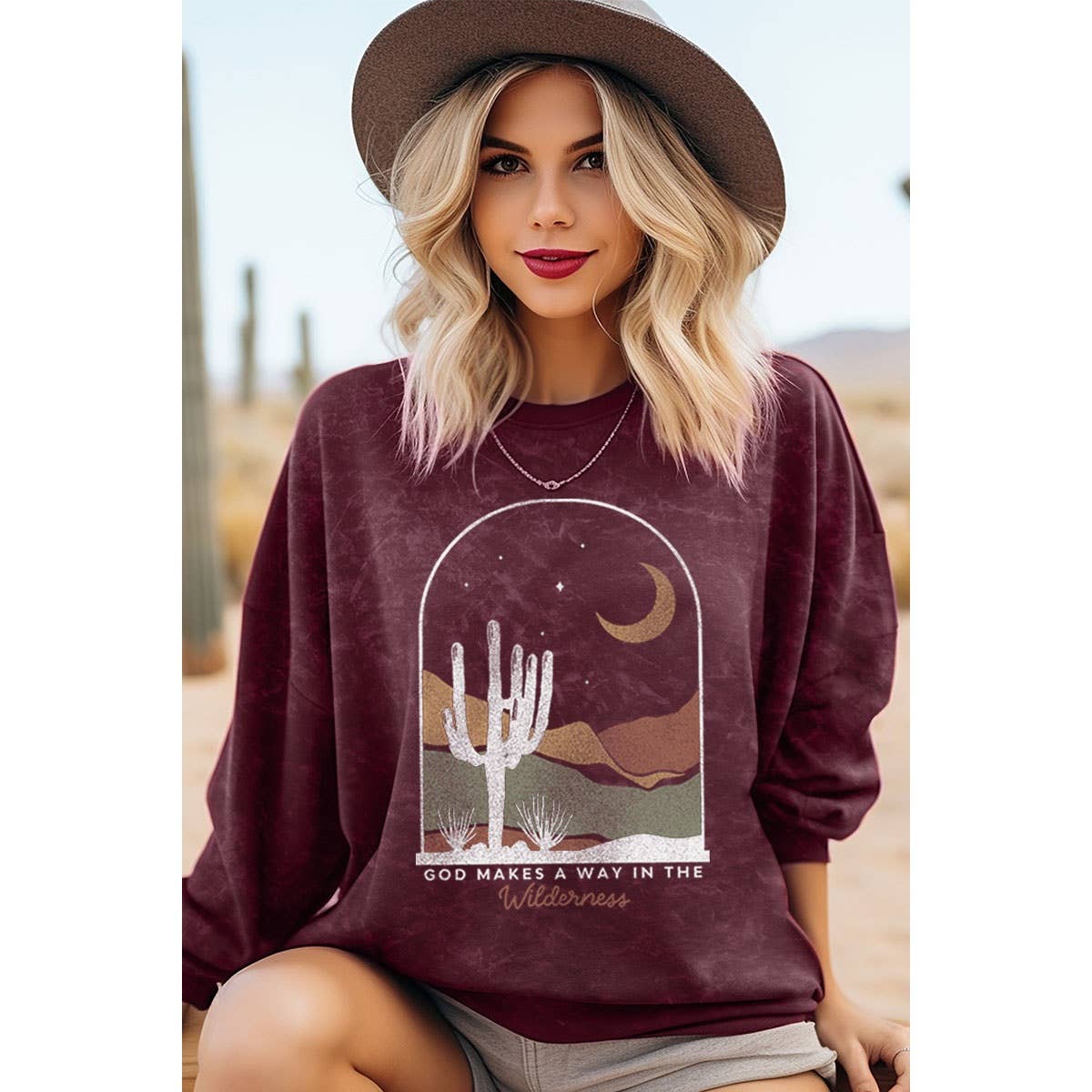 GOD MAKES A WAY  MINERAL GRAPHIC SWEATWHIRTS