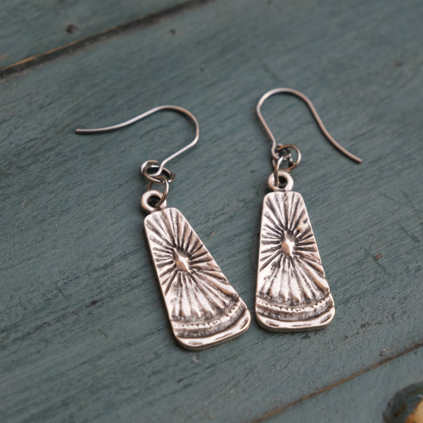 Celestial Silver Starbust Earrings