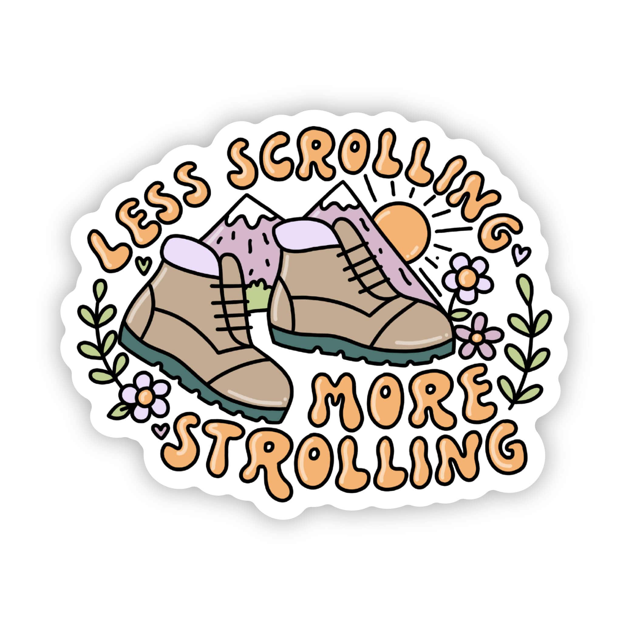 Machine Scroll Car Sticker