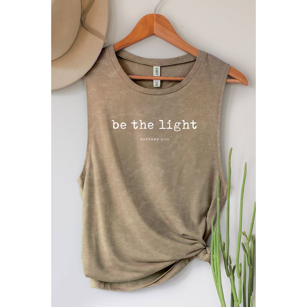BE THE LIGHT GRAPHIC TANK TOP
