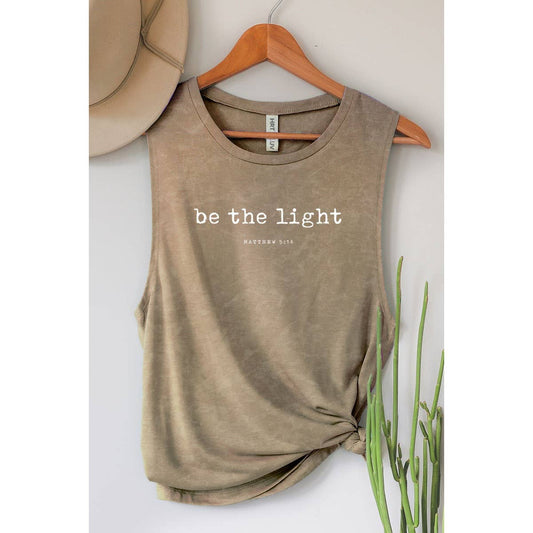 BE THE LIGHT GRAPHIC TANK TOP