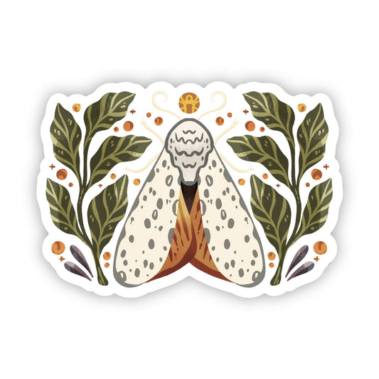 Moth and Botanicals Sticker