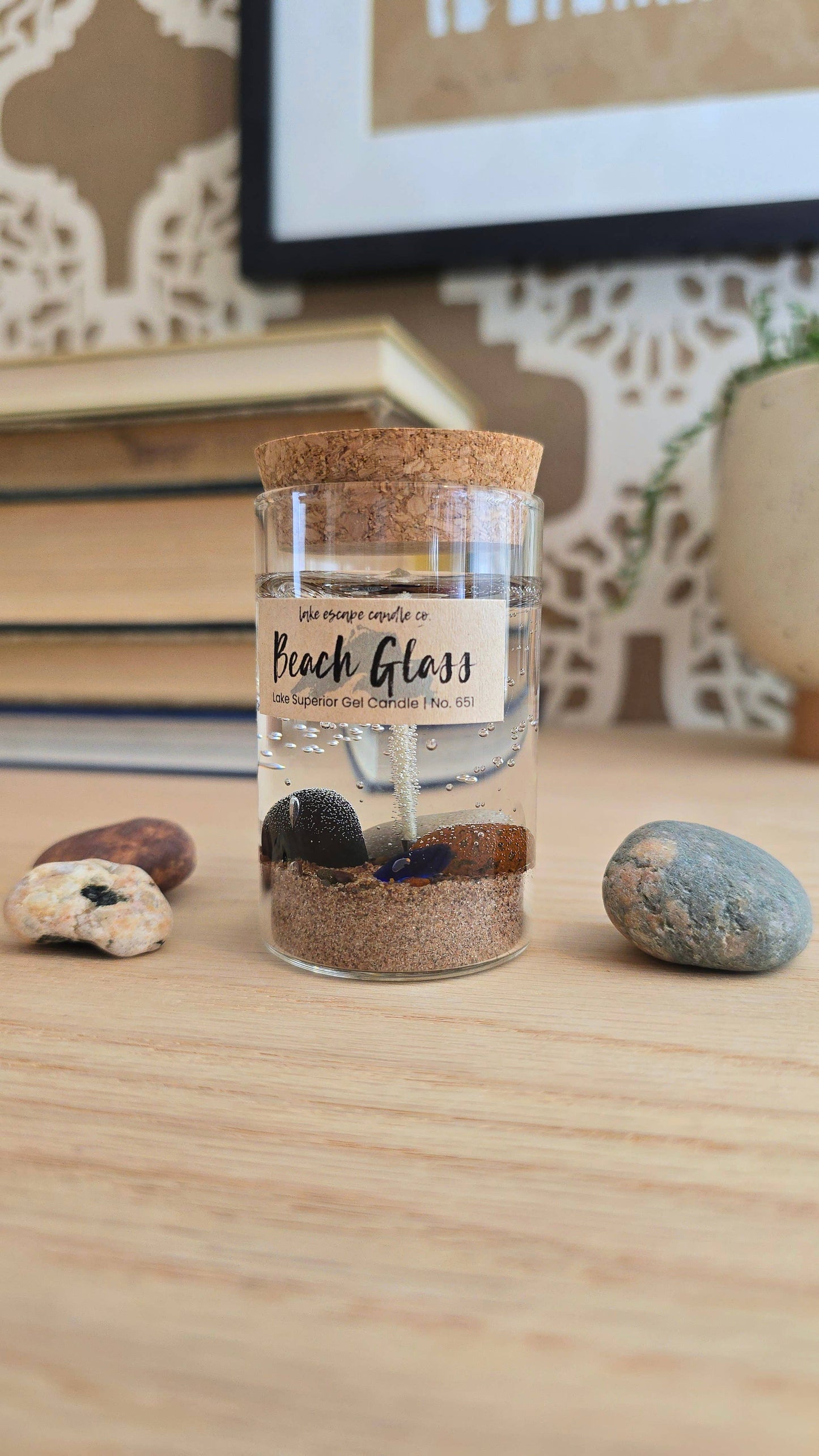1.5 oz. Lake Superior "Beach Glass" Gel Candle (Cutie Size)